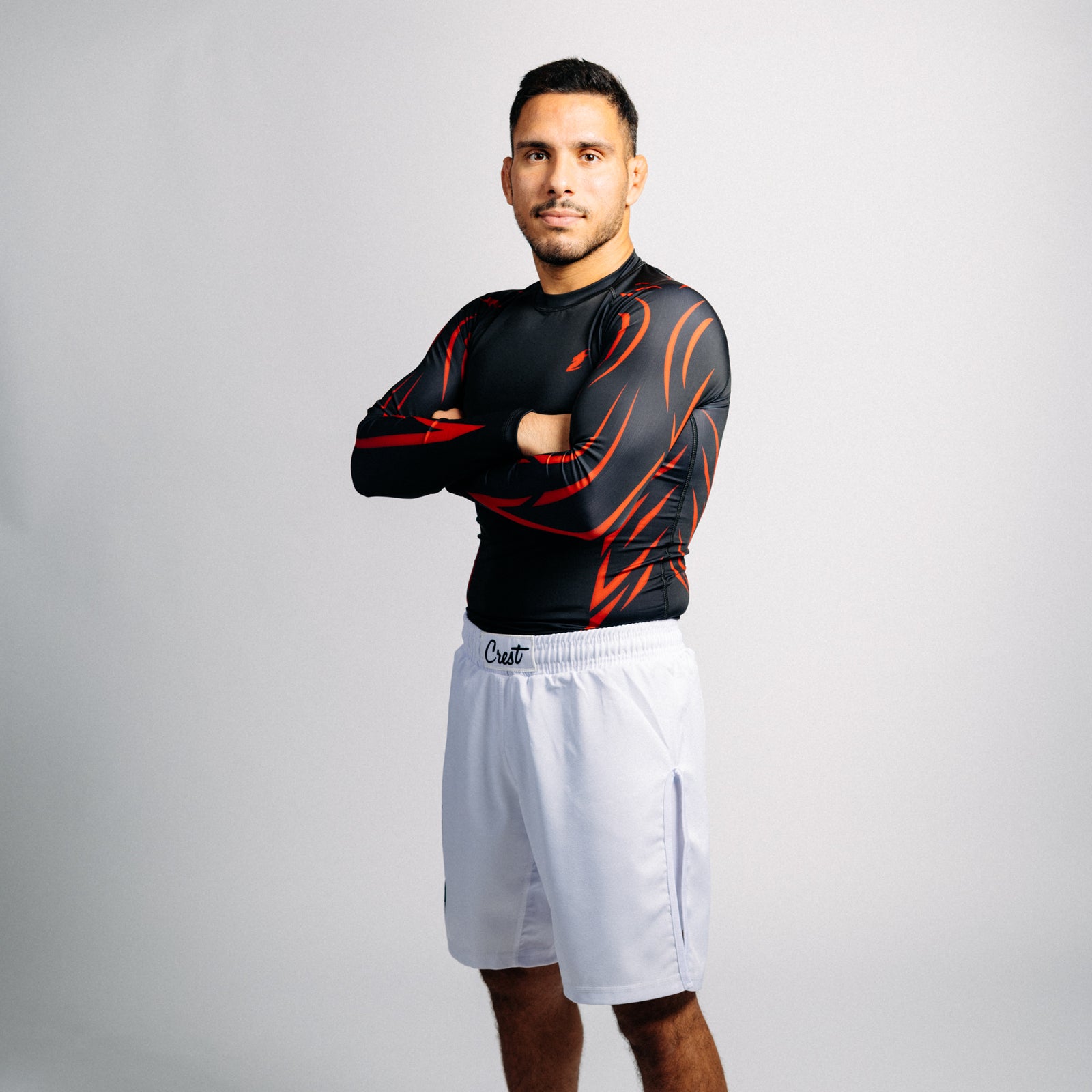 Rash guard "GOAT" svart (lång)