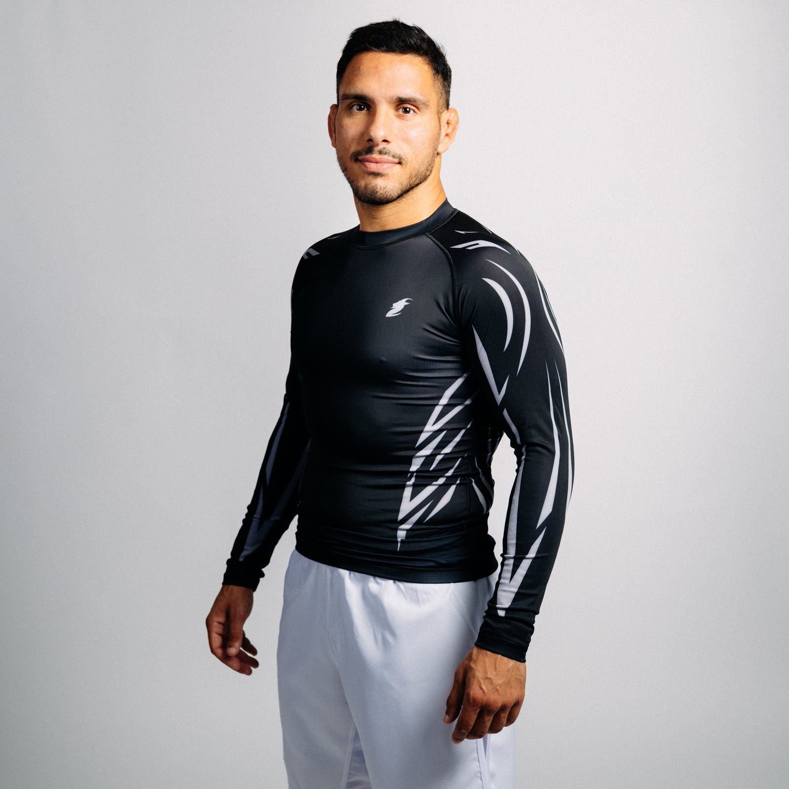 Rash guard "GOAT" svart (lång)