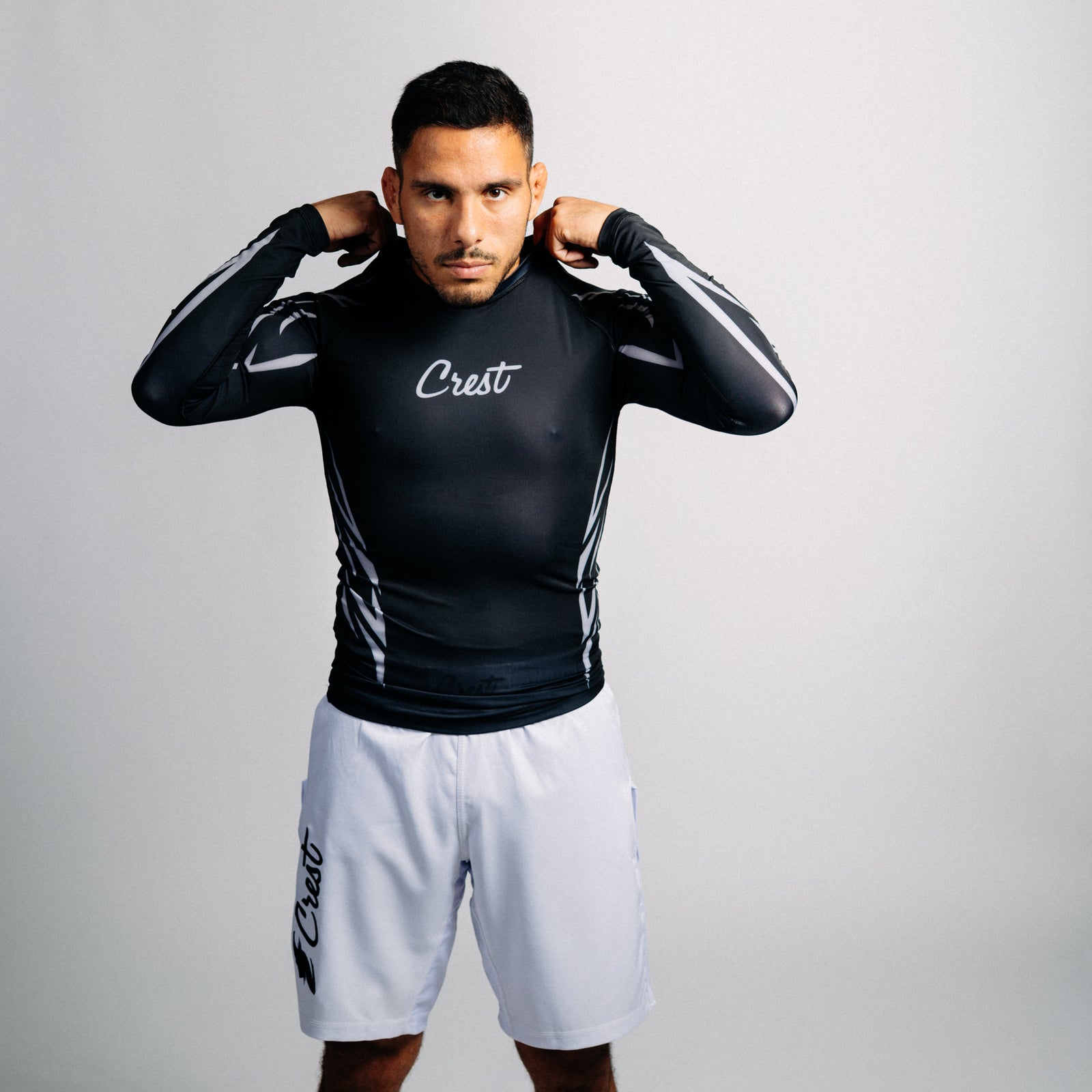Rash guard "GOAT" svart (lång)