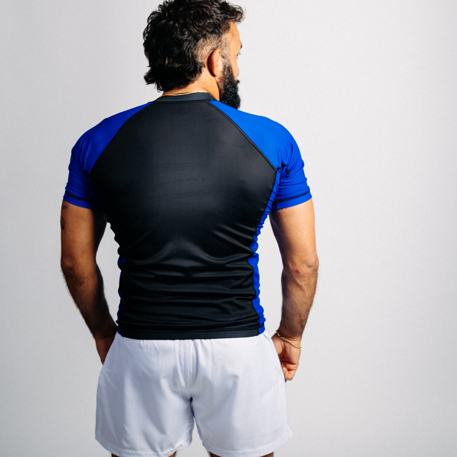 Rash guard blå "C" (lång)