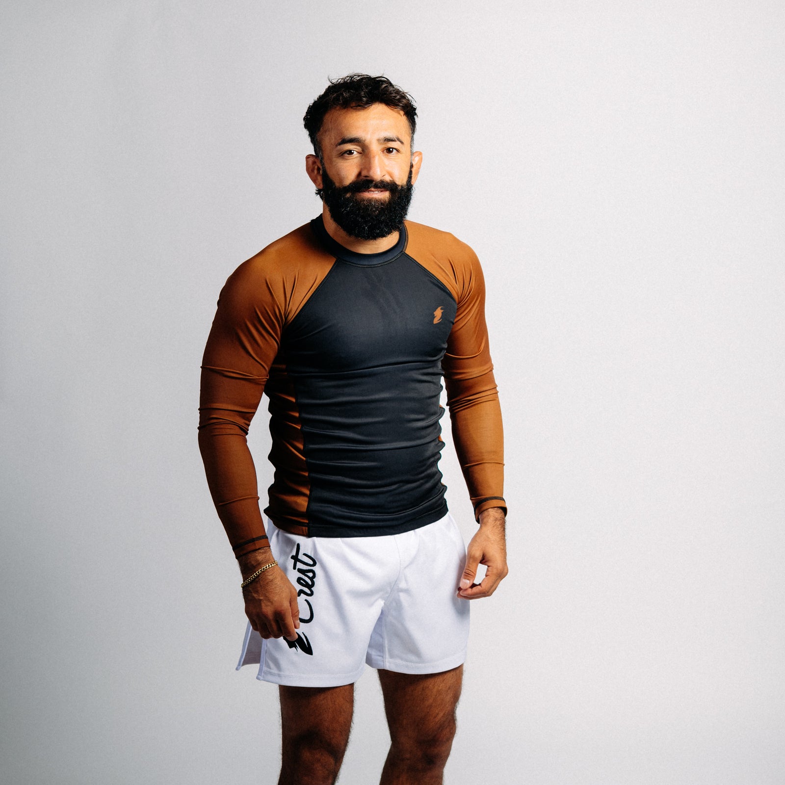 Rash guard blå "C" (lång)