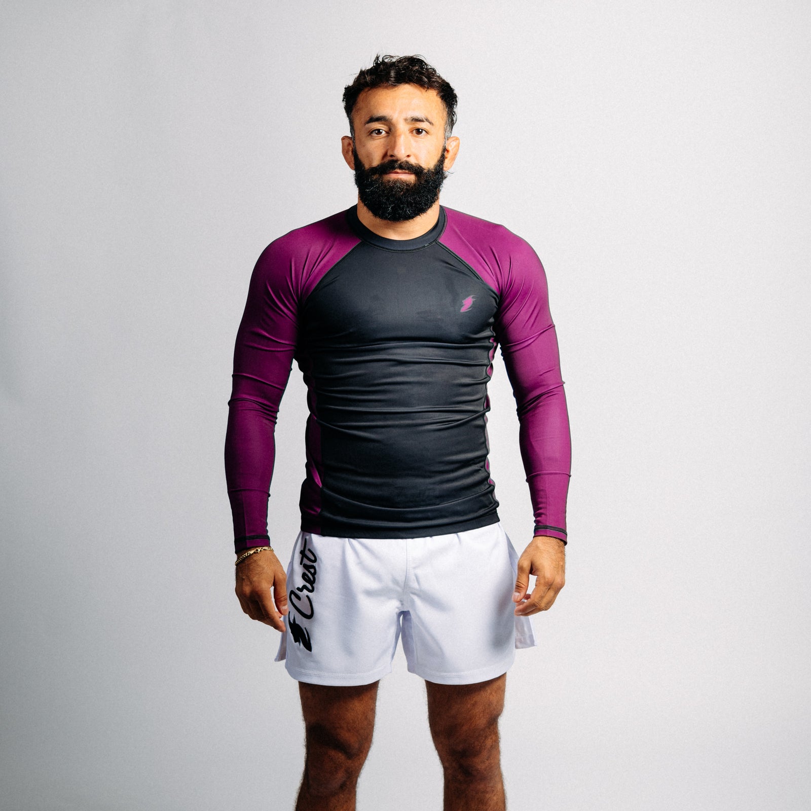 Rash guard blå "C" (lång)
