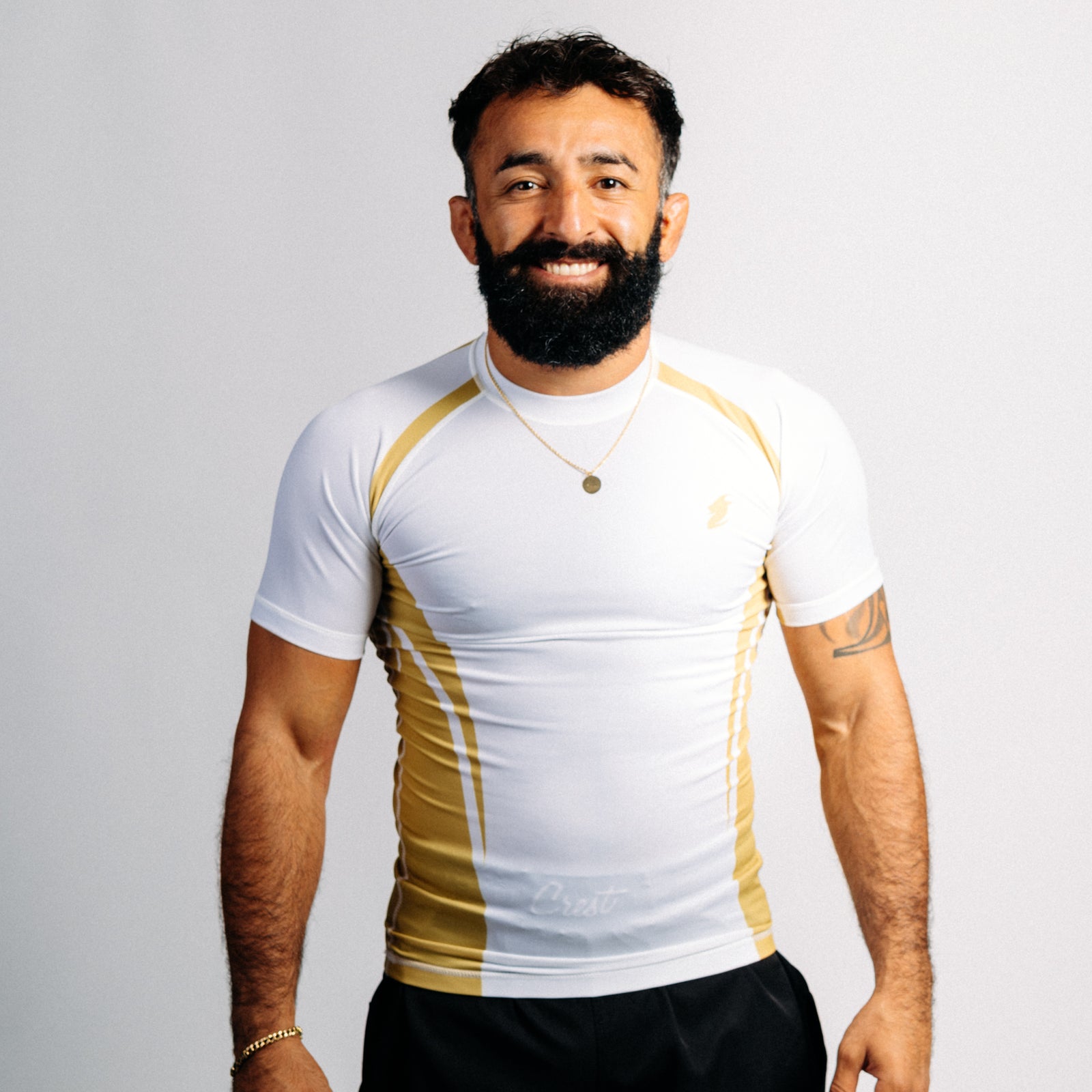 Rash guard "GOAT" svart (lång)