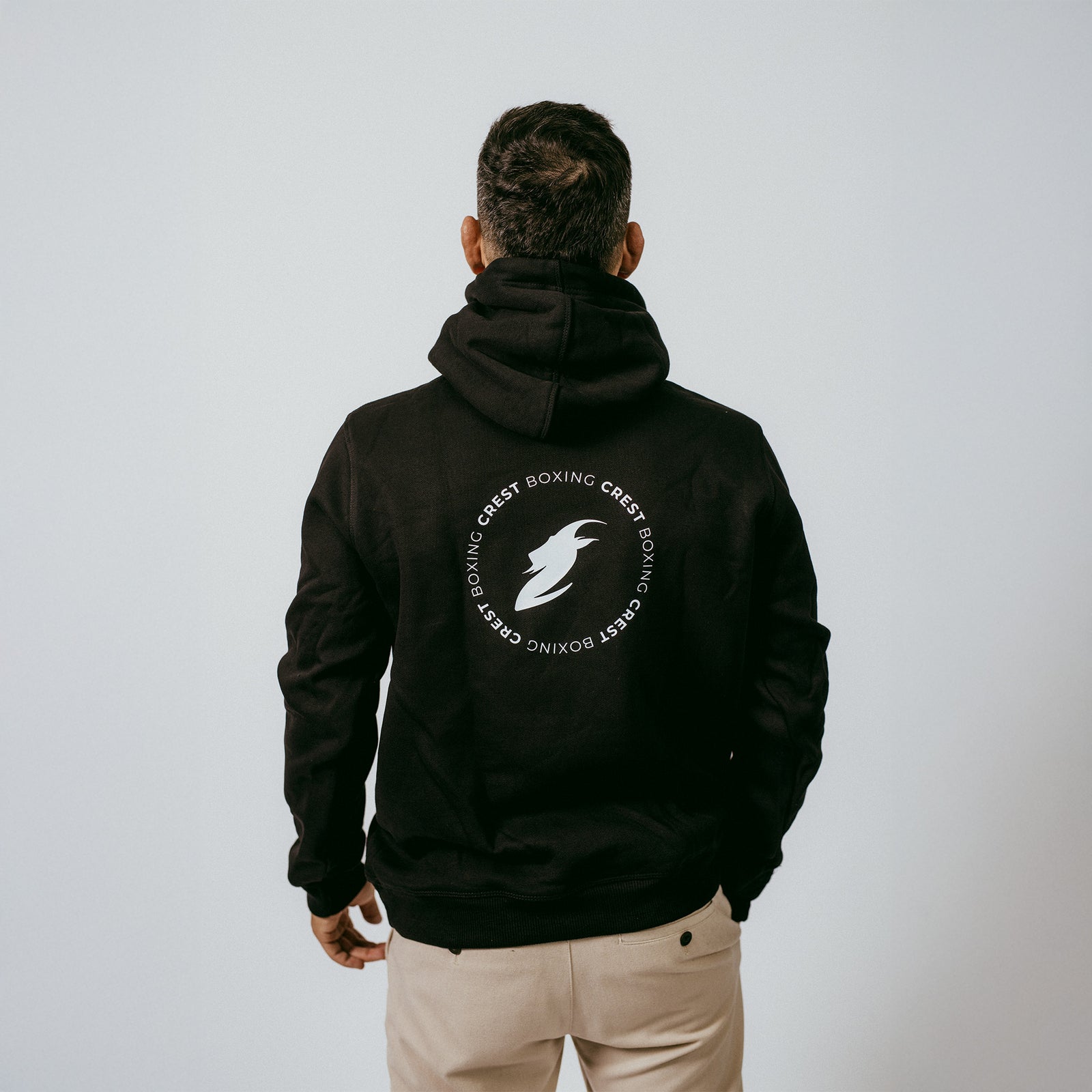 Crest hoodie - GOAT Boxing (Black) (Light)