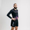 Rash guard "GOAT" Lila / Svart (lång)