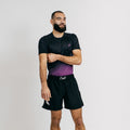 Rash guard "GOAT" Lila / Svart (kort)