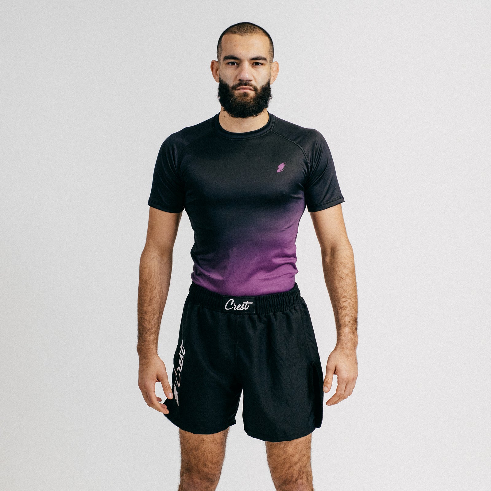 Rash Guard "GOAT" Purple / Black (short)