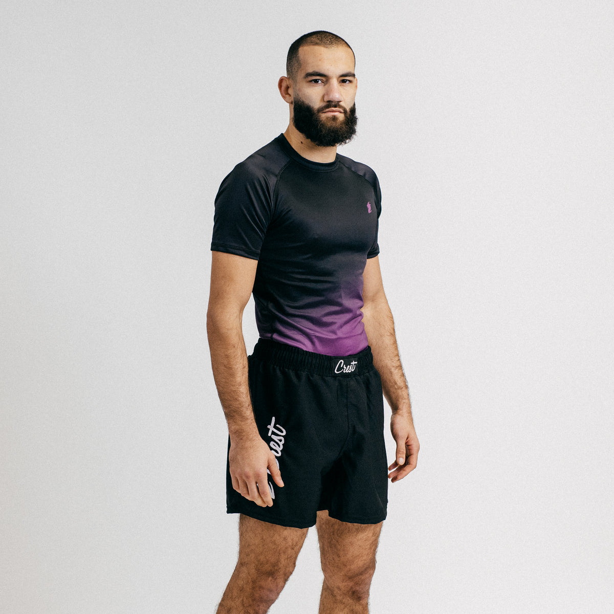 Rash Guard "GOAT" Purple / Black (short)