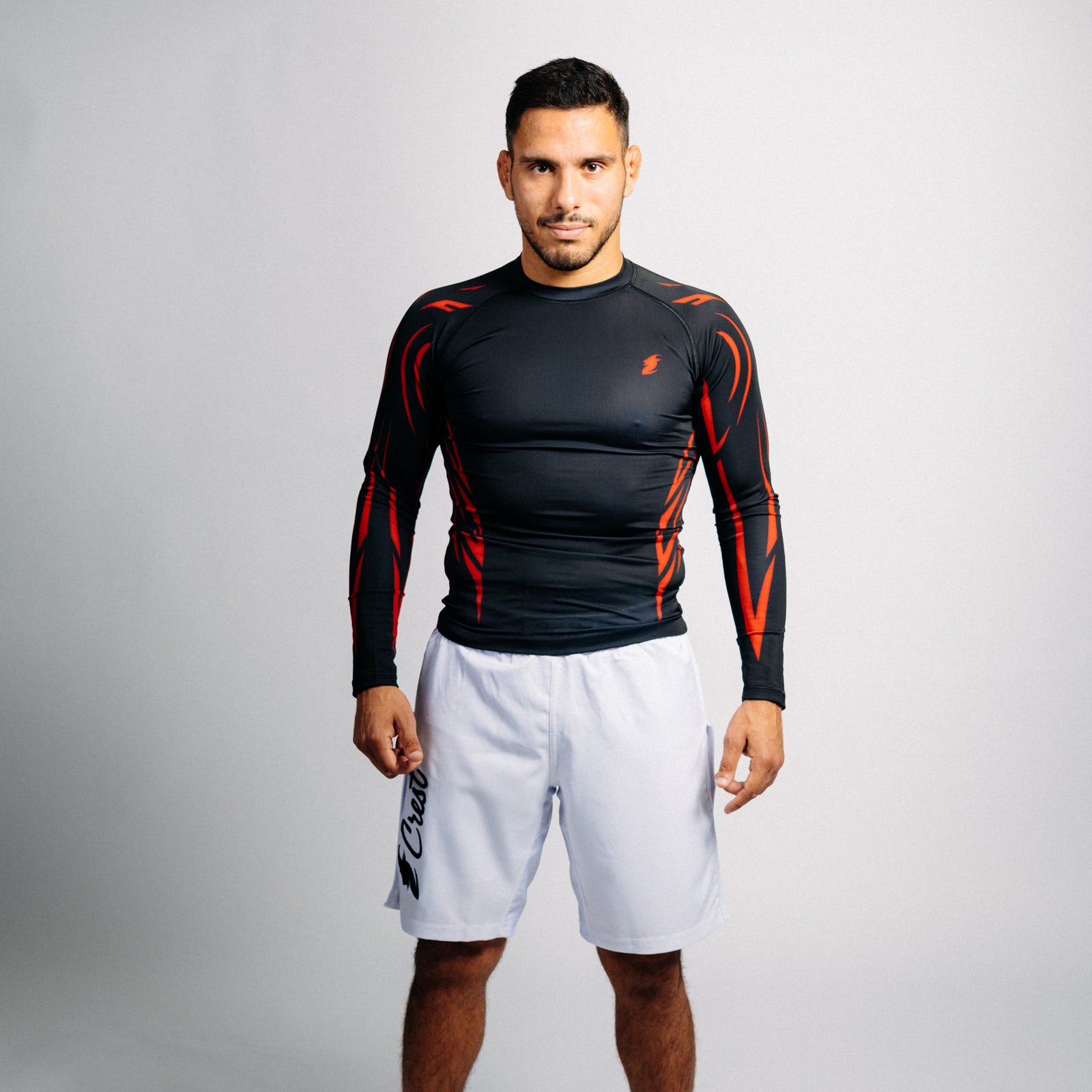 Rash guard "GOAT" svart (lång)