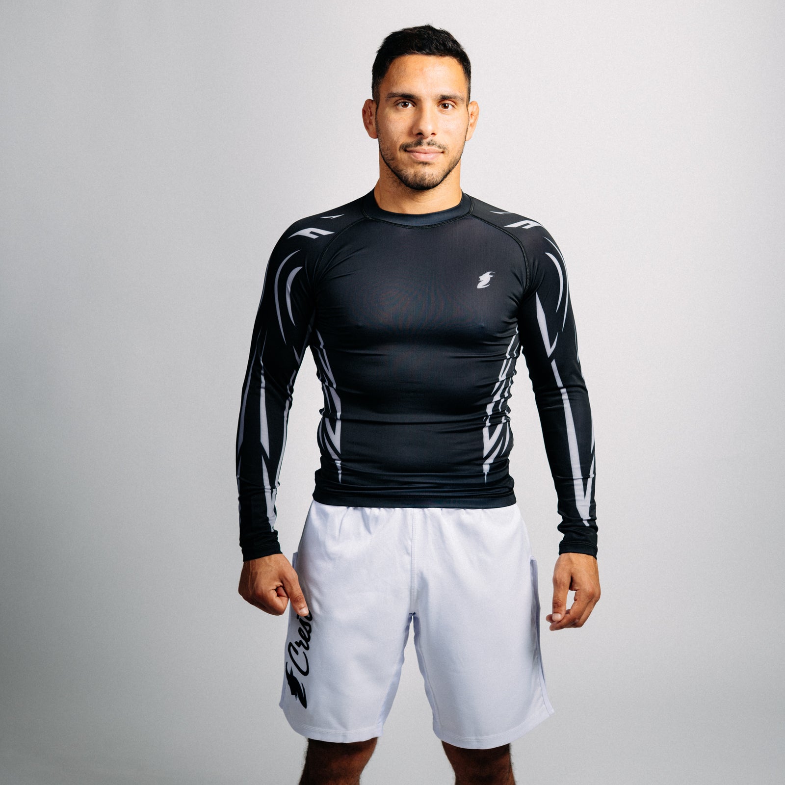 Rash guard "GOAT" svart (lång)