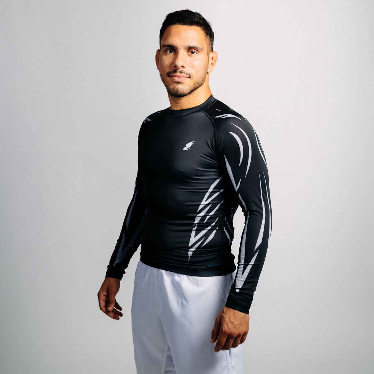Rash guard "GOAT" svart (lång)
