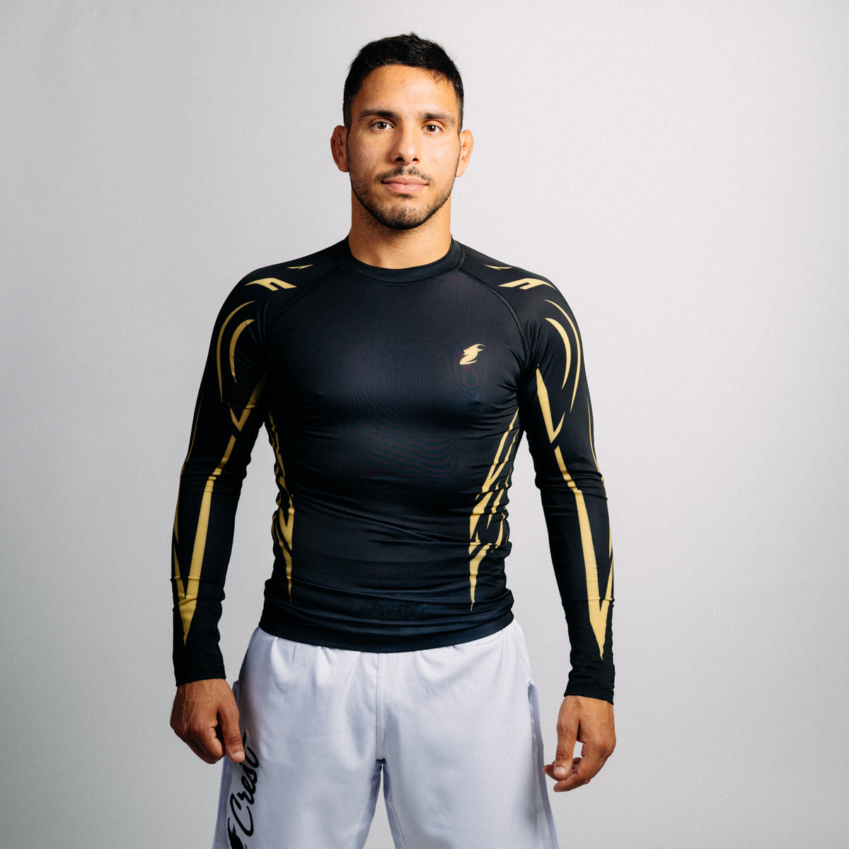 Rash guard "GOAT" svart (lång)