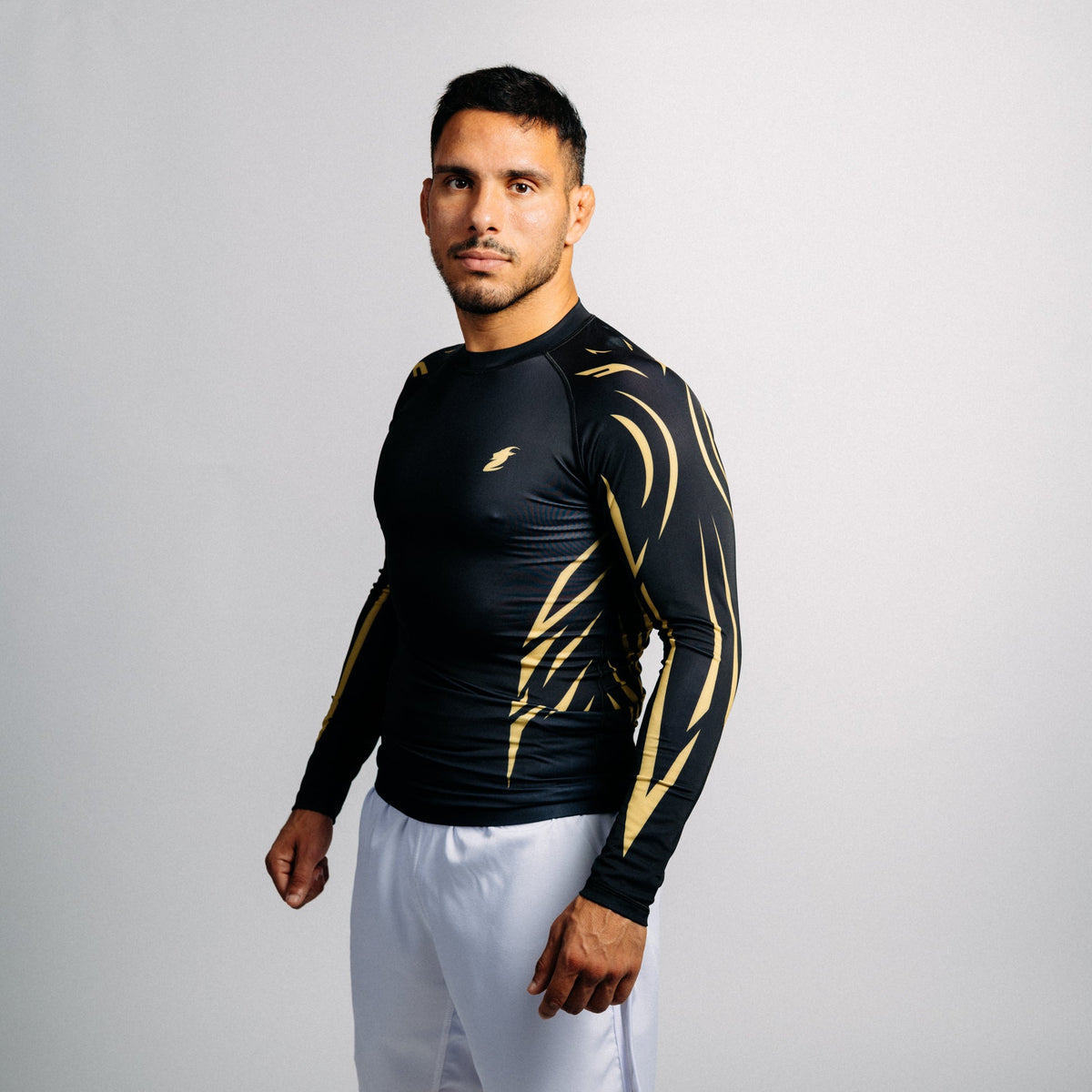Rash guard "GOAT" svart (lång)