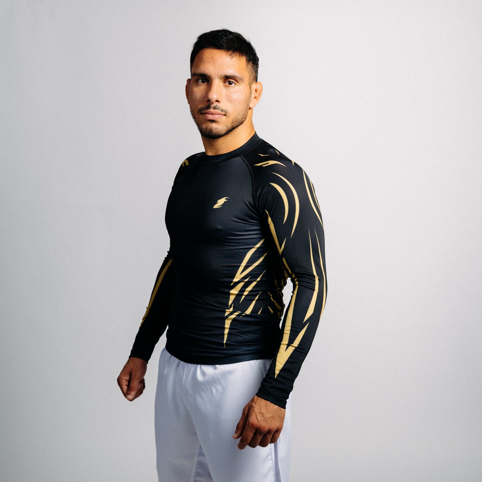 Rash guard "GOAT" svart (lång)