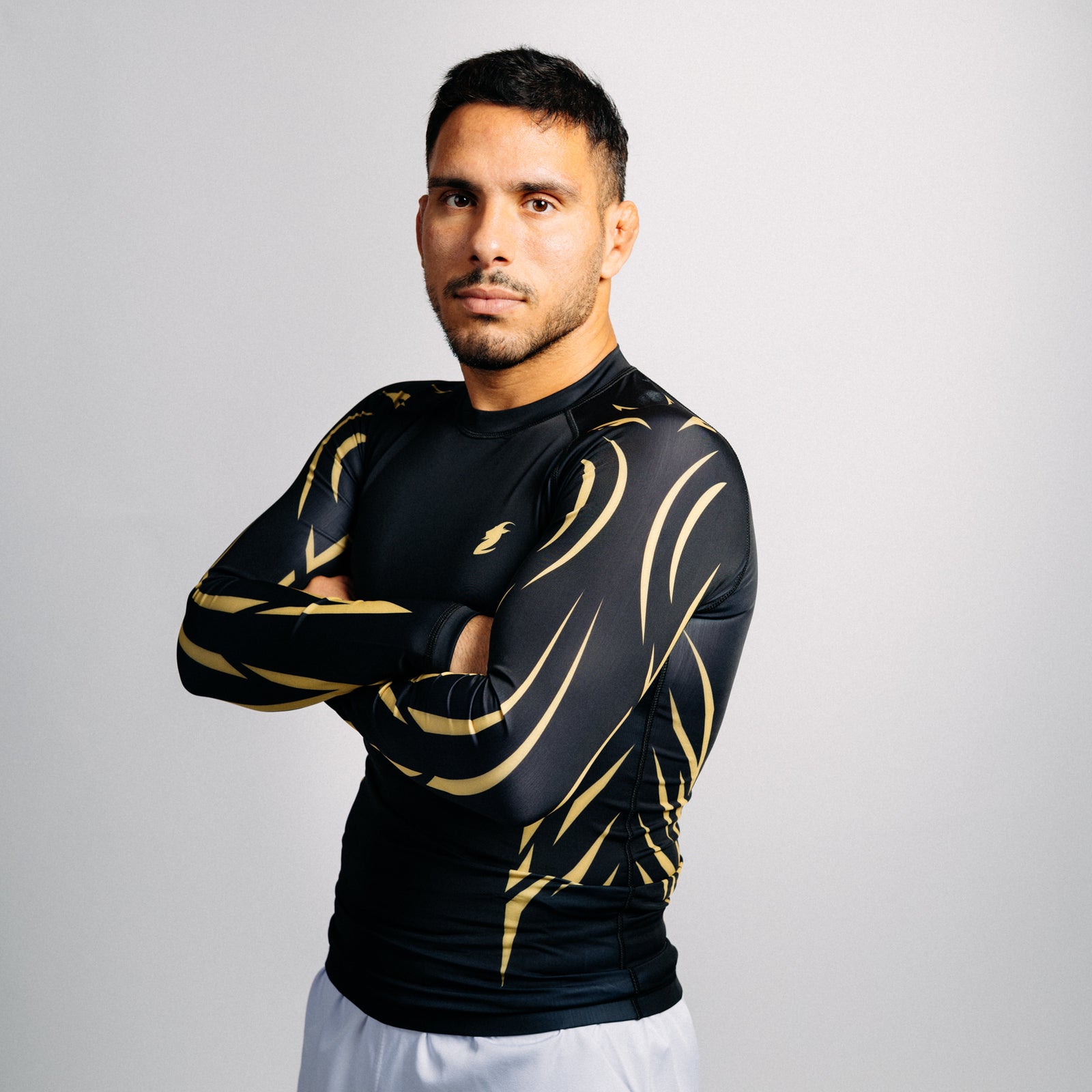 Rash guard "GOAT" svart (lång)