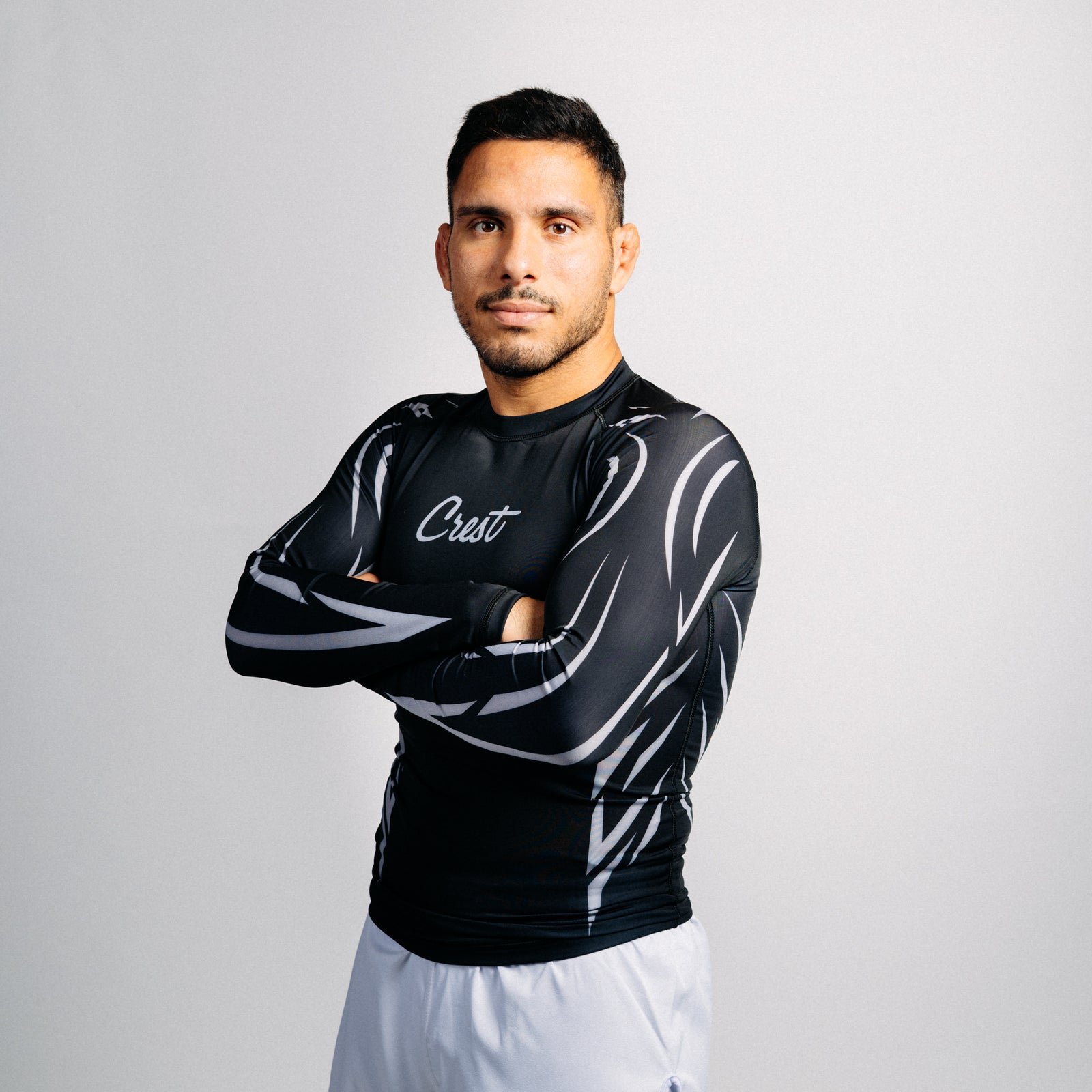 Rash guard "GOAT" svart (lång)