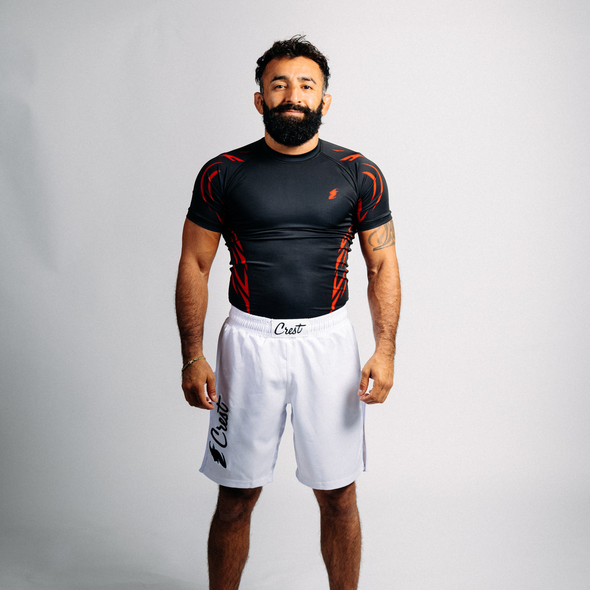 Rash guard "GOAT" svart (lång)