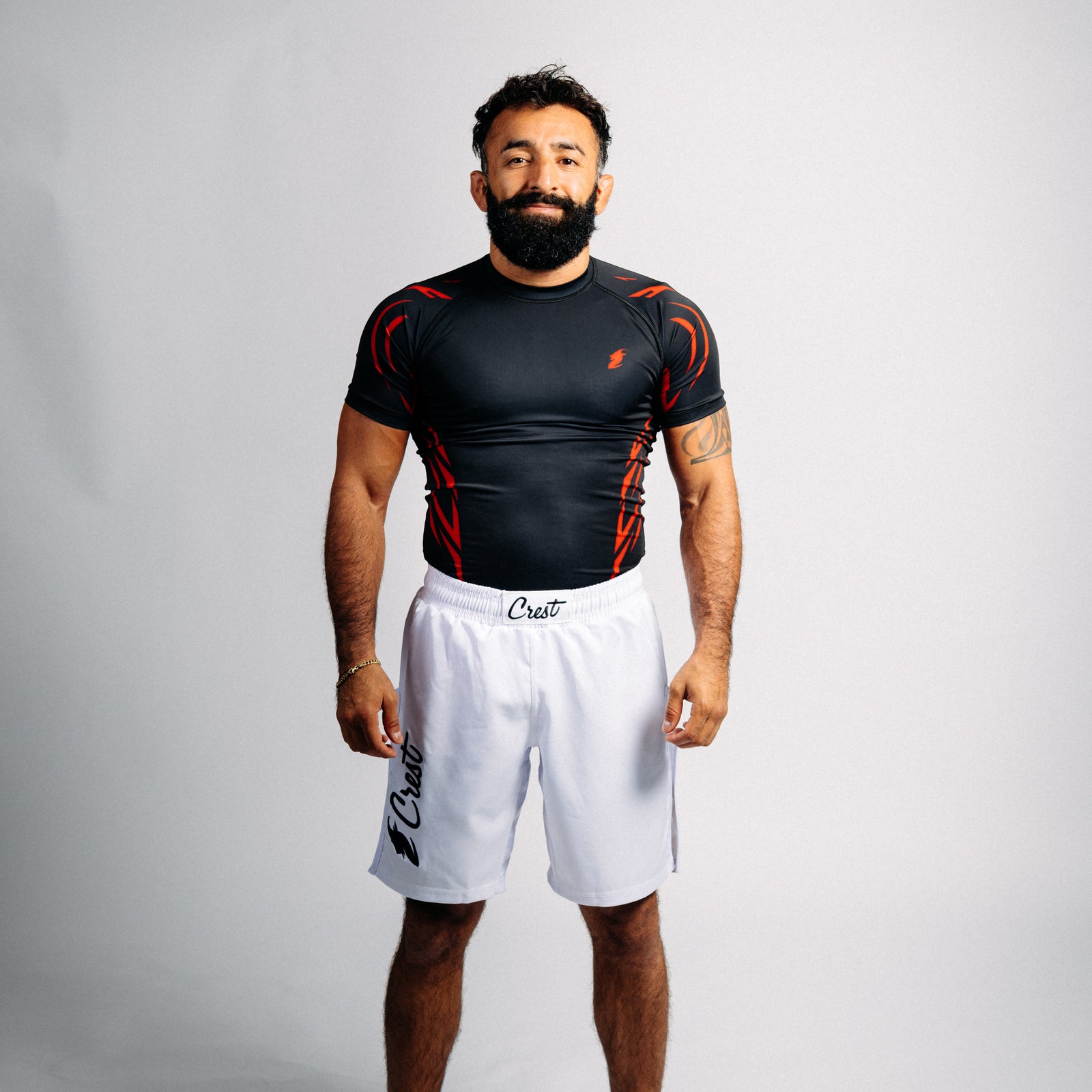 Rash guard "GOAT" svart (lång)