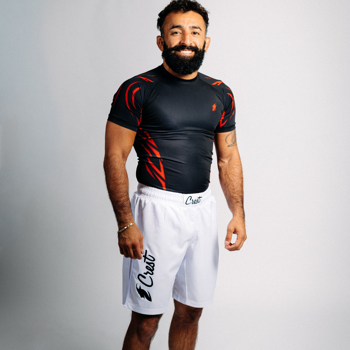 Rash guard "GOAT" svart (lång)