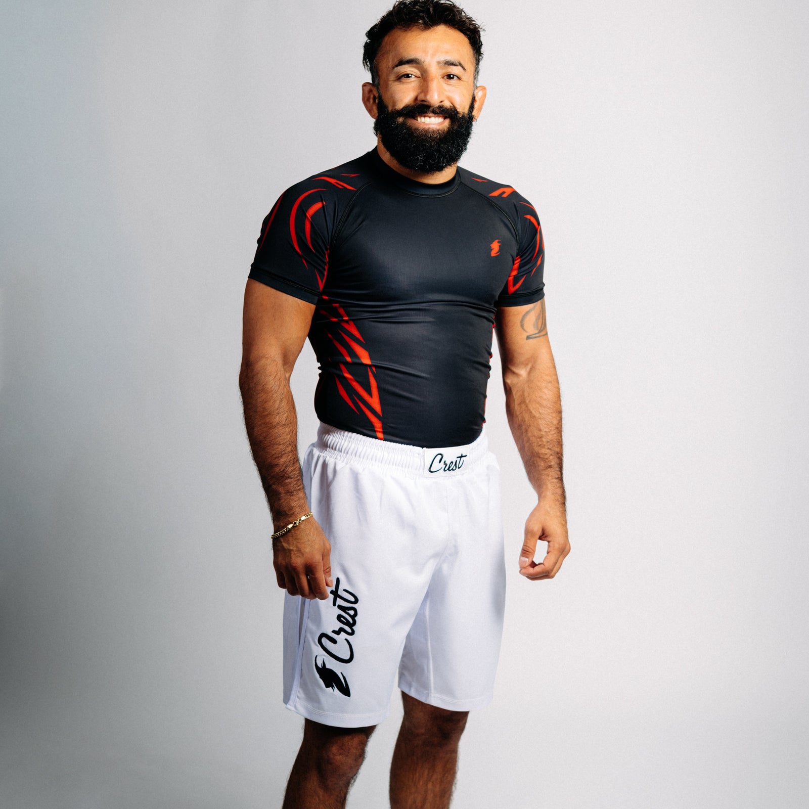 Rash guard "GOAT" svart (lång)