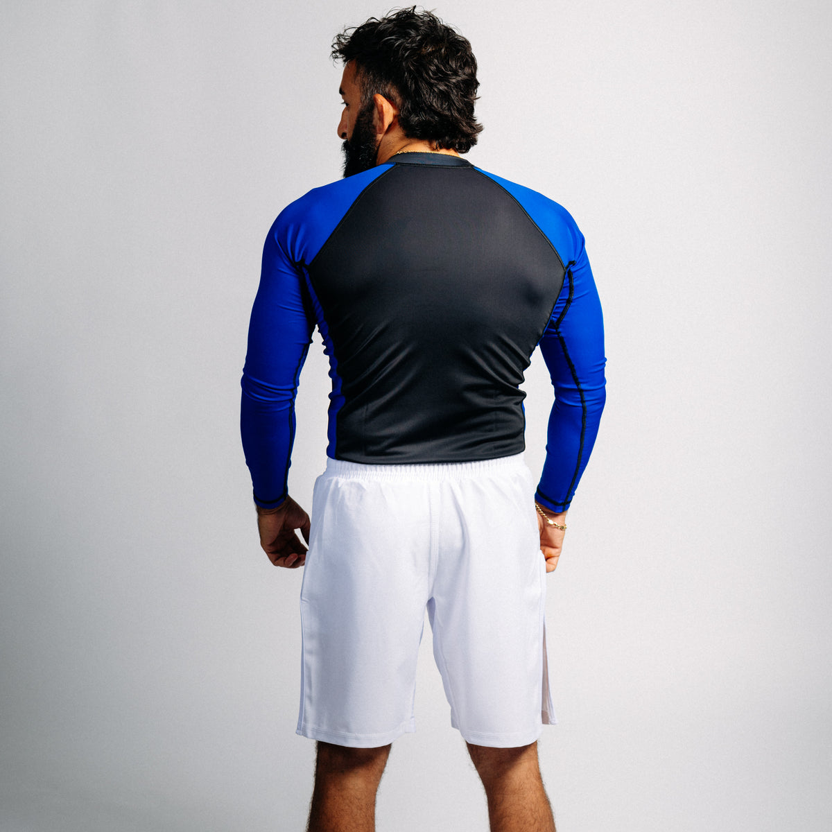 Rash guard blå "C" (lång)