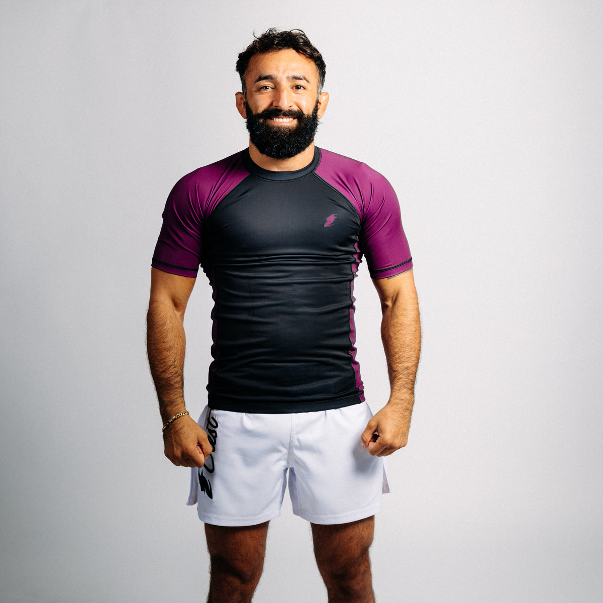 Rash guard blå "C" (lång)