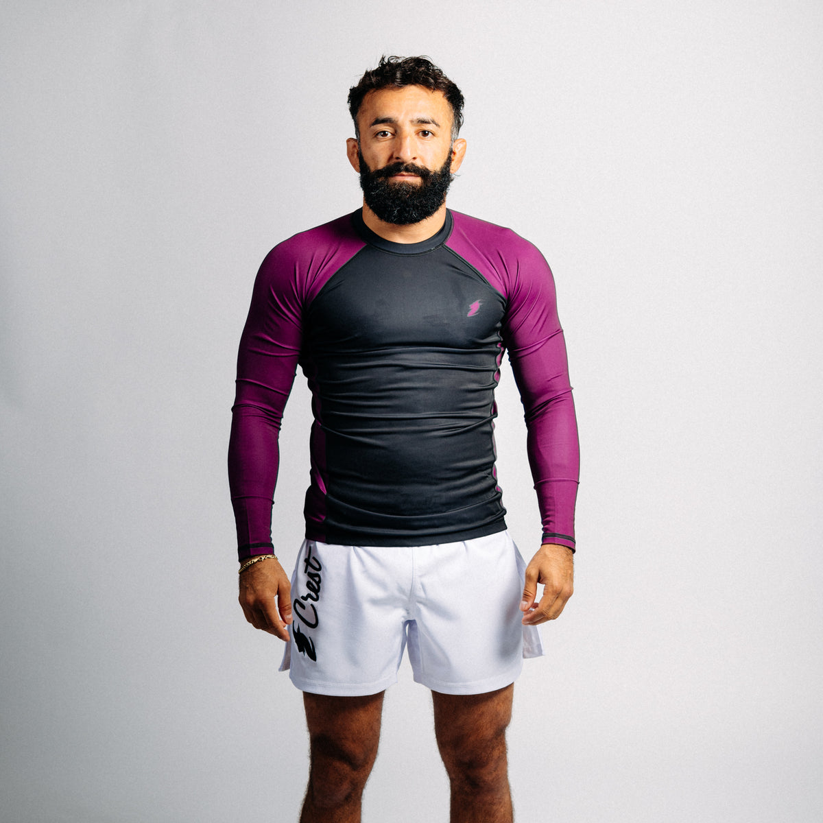 Rash guard blå "C" (lång)