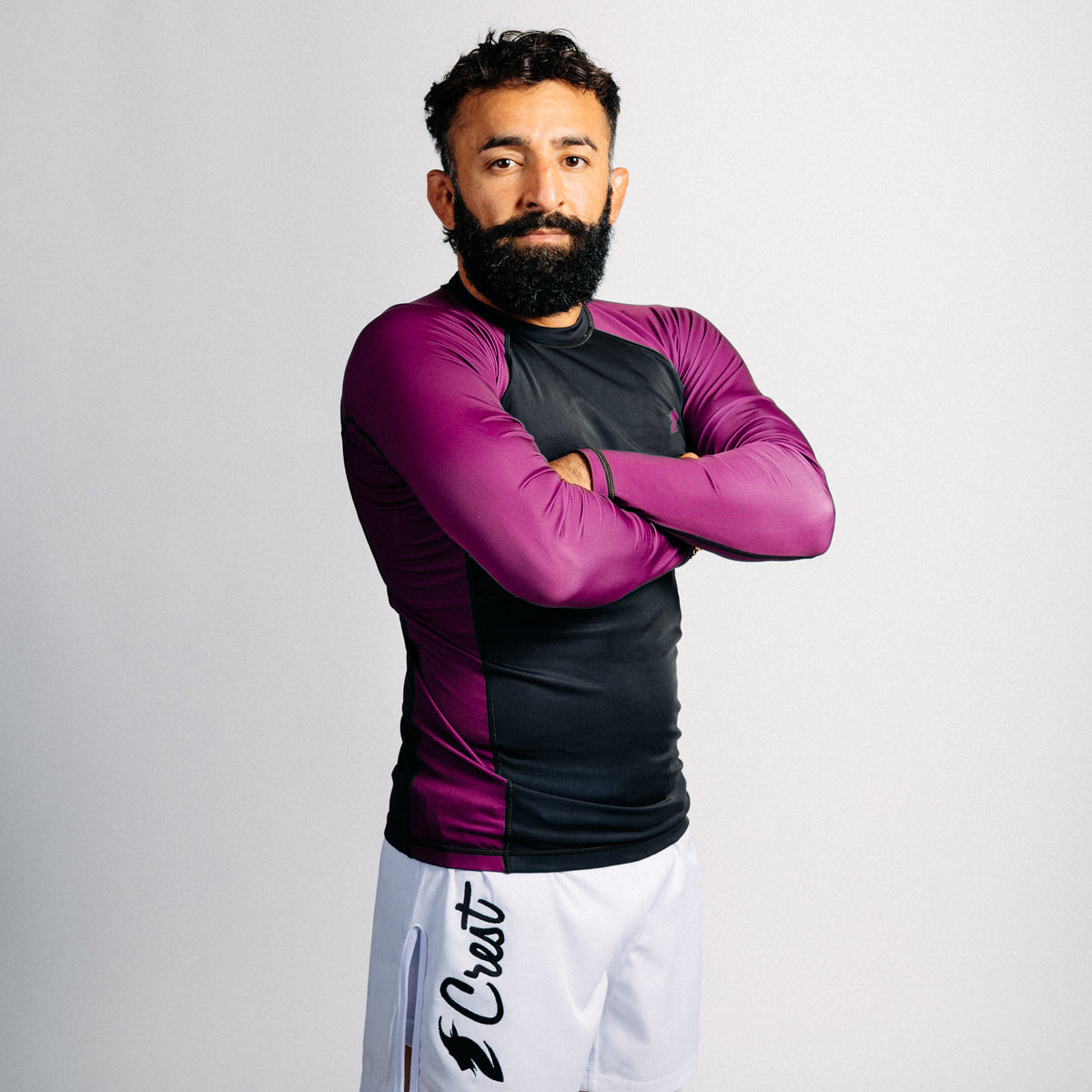 Rash guard blå "C" (lång)