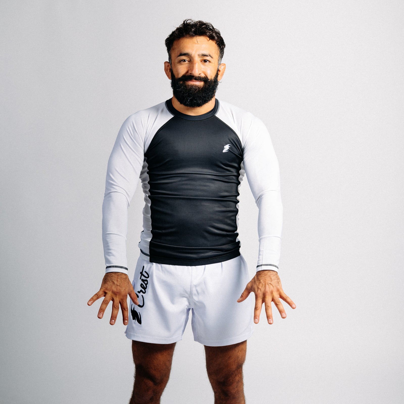 Rash guard blå "C" (lång)
