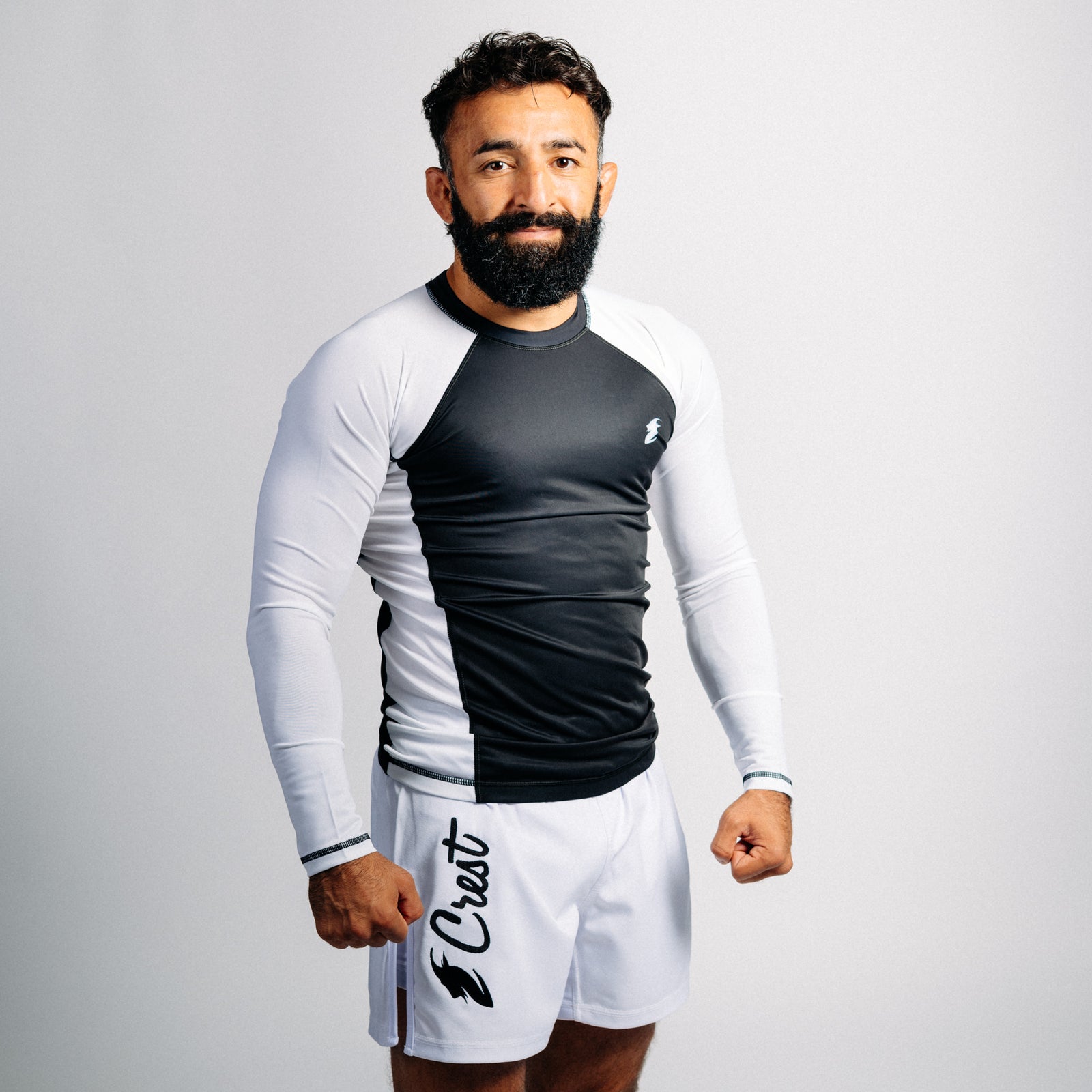 Rash guard blå "C" (lång)