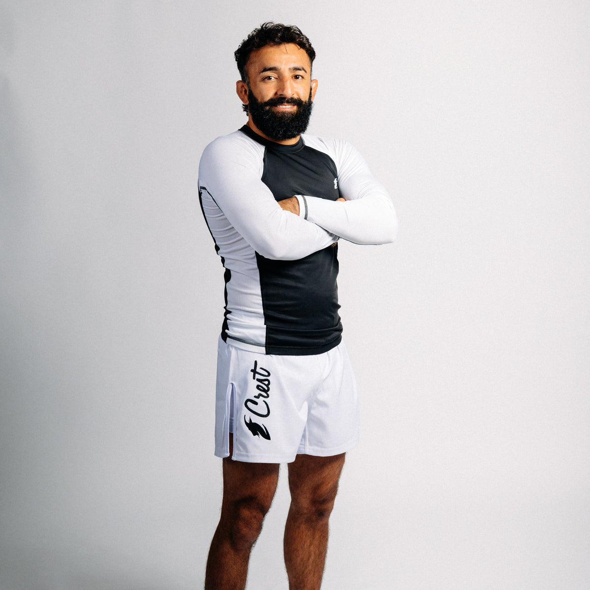 Rash guard blå "C" (lång)
