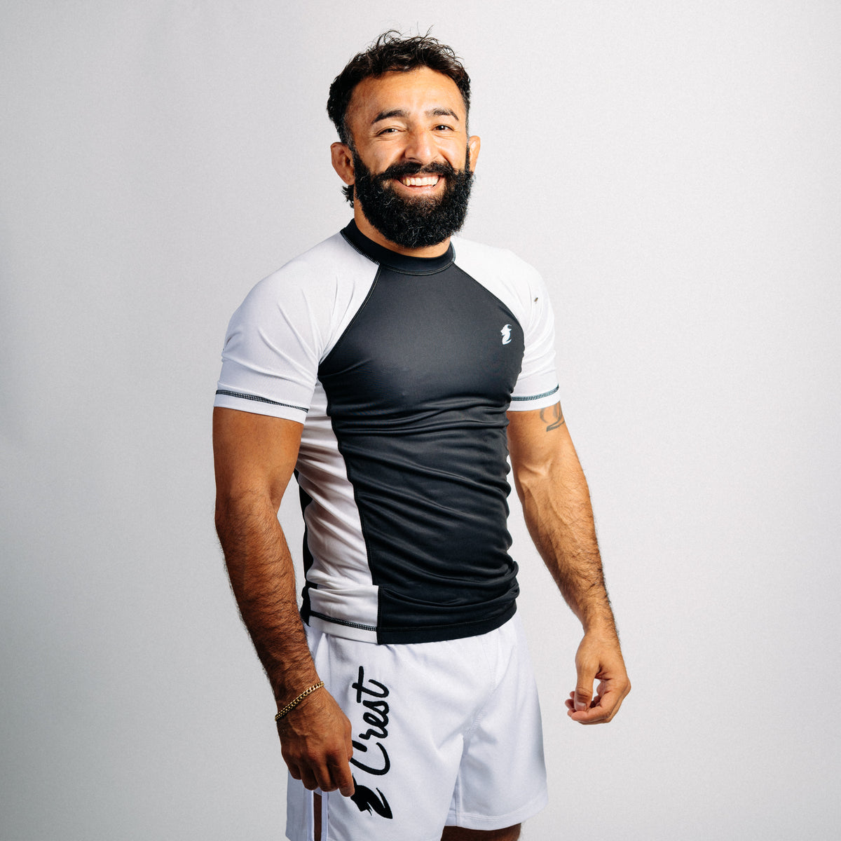 Rash guard blå "C" (lång)
