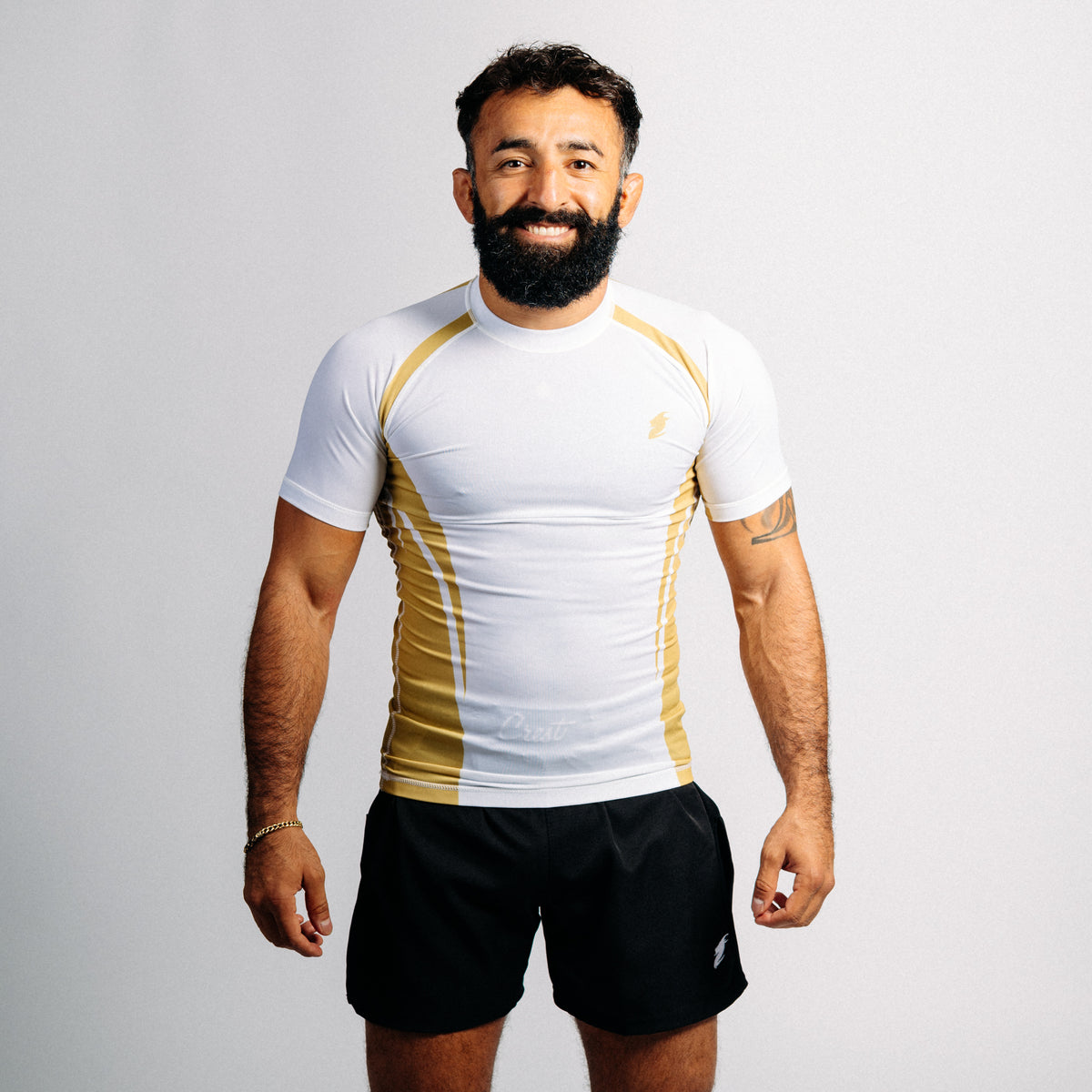 Rash guard "GOAT" svart (lång)