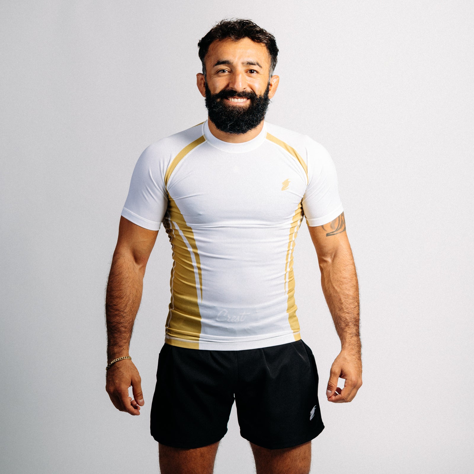 Rash guard "GOAT" svart (lång)