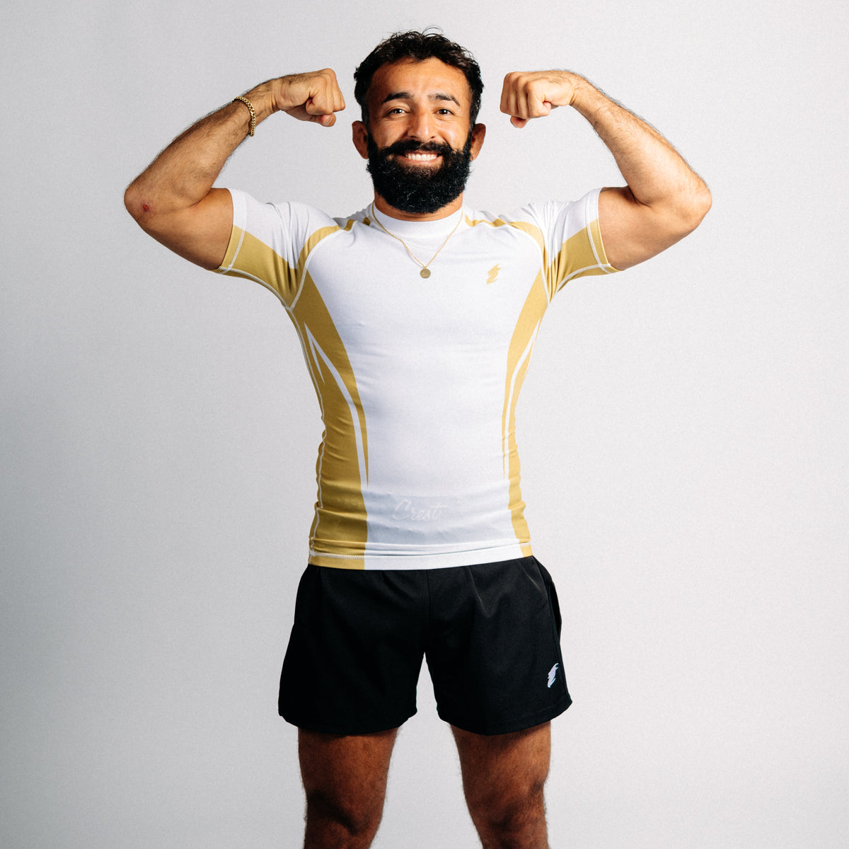 Rash guard "GOAT" svart (lång)