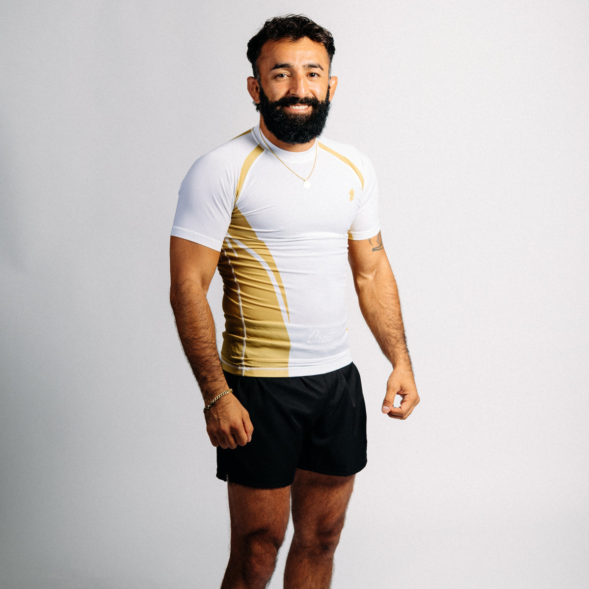 Rash guard "GOAT" svart (lång)