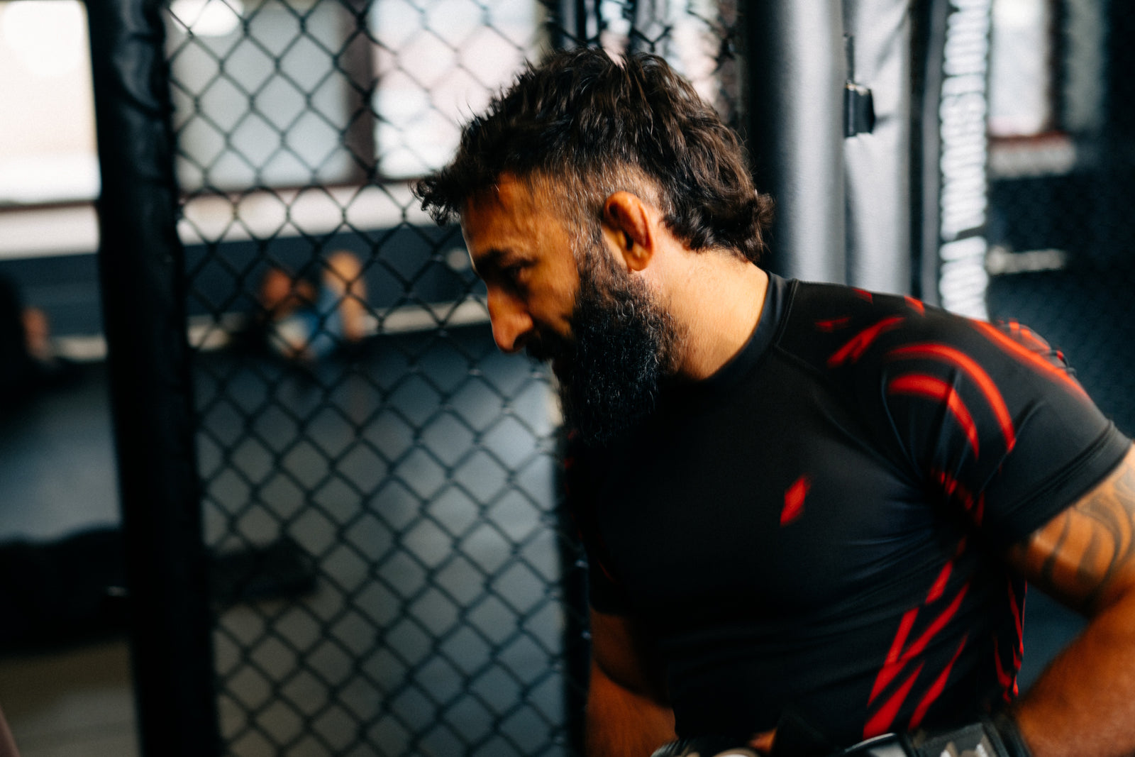 Rash guard "GOAT" svart (lång)