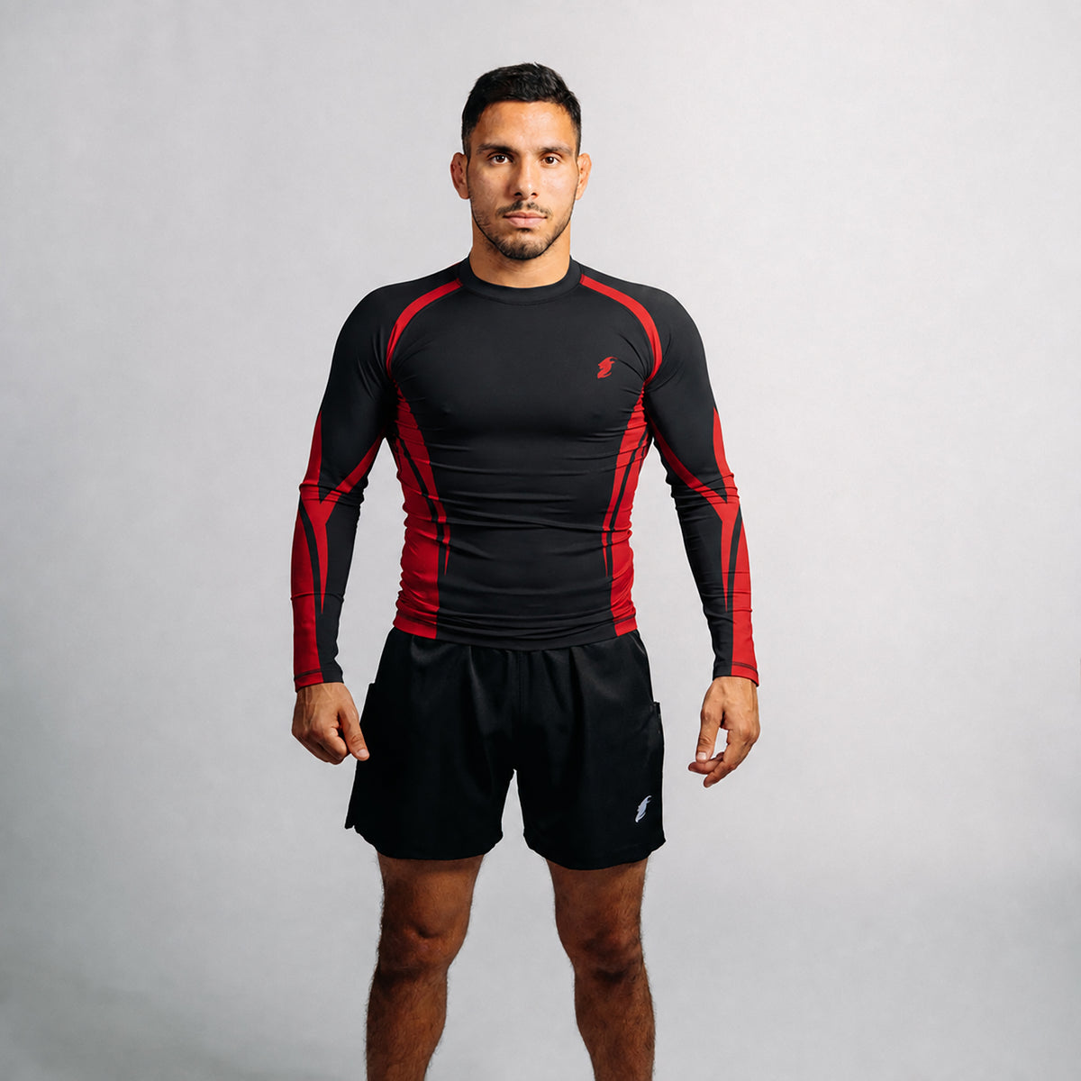 Rash guard "GOAT" svart (lång)