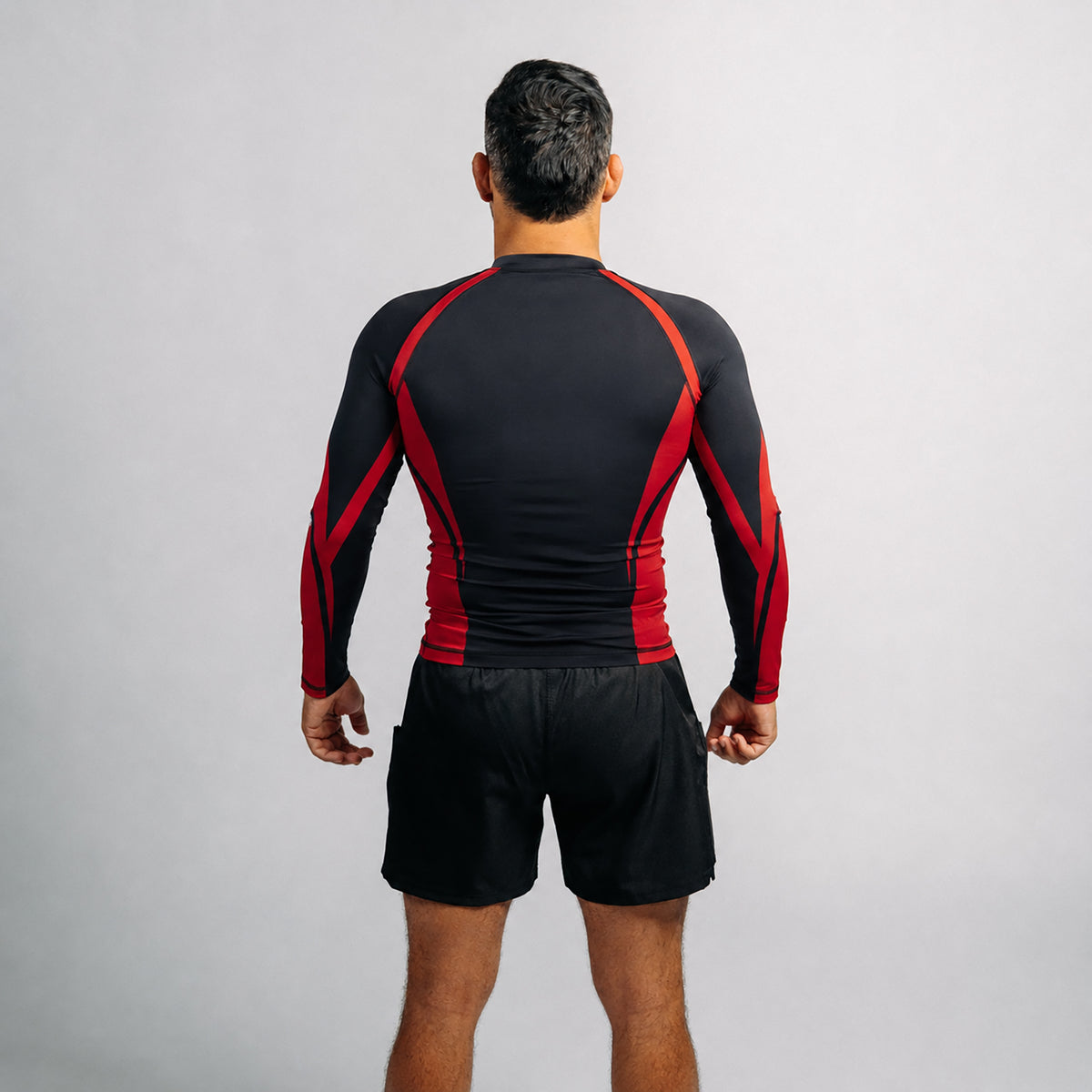 Rash guard "GOAT" svart (lång)