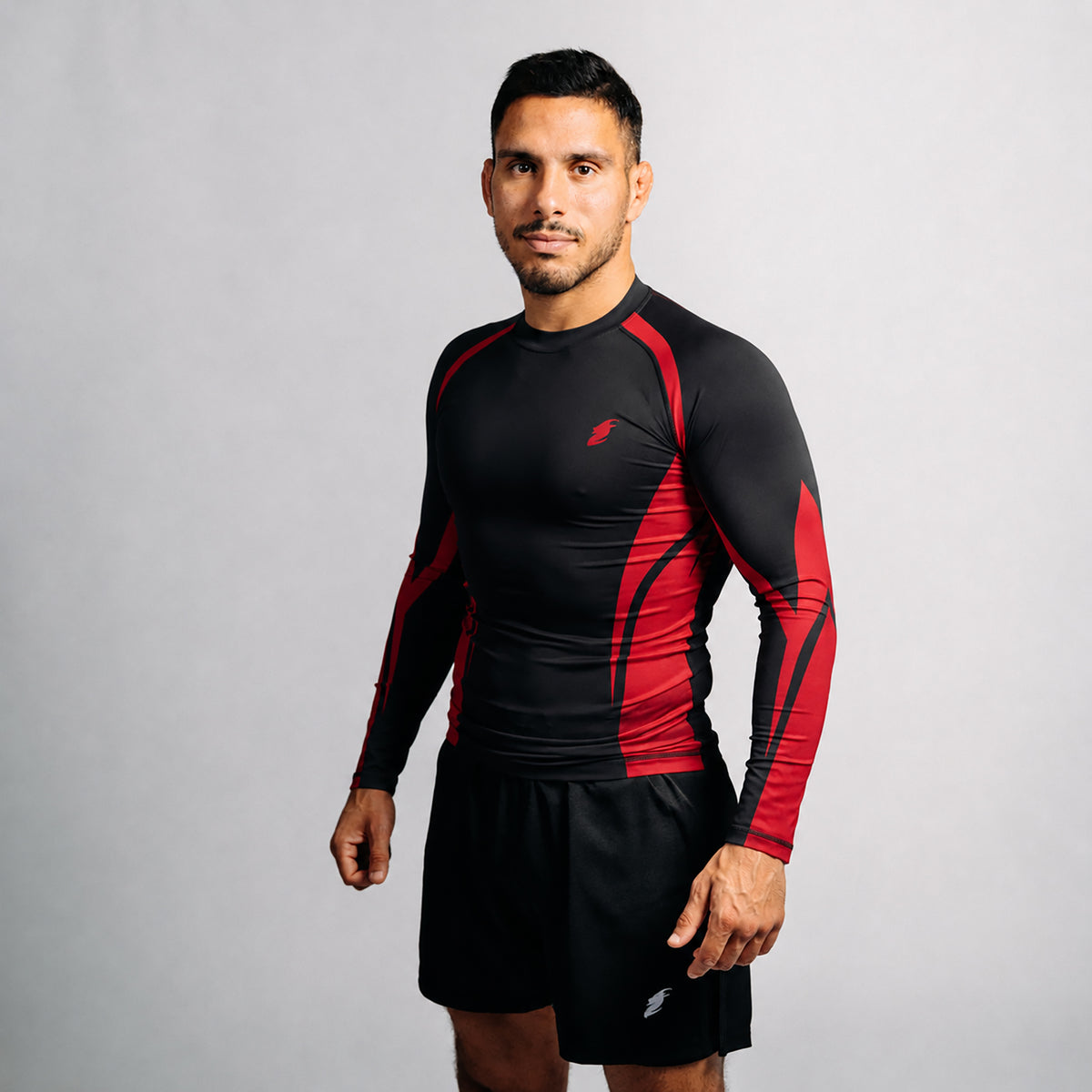 Rash guard "GOAT" svart (lång)