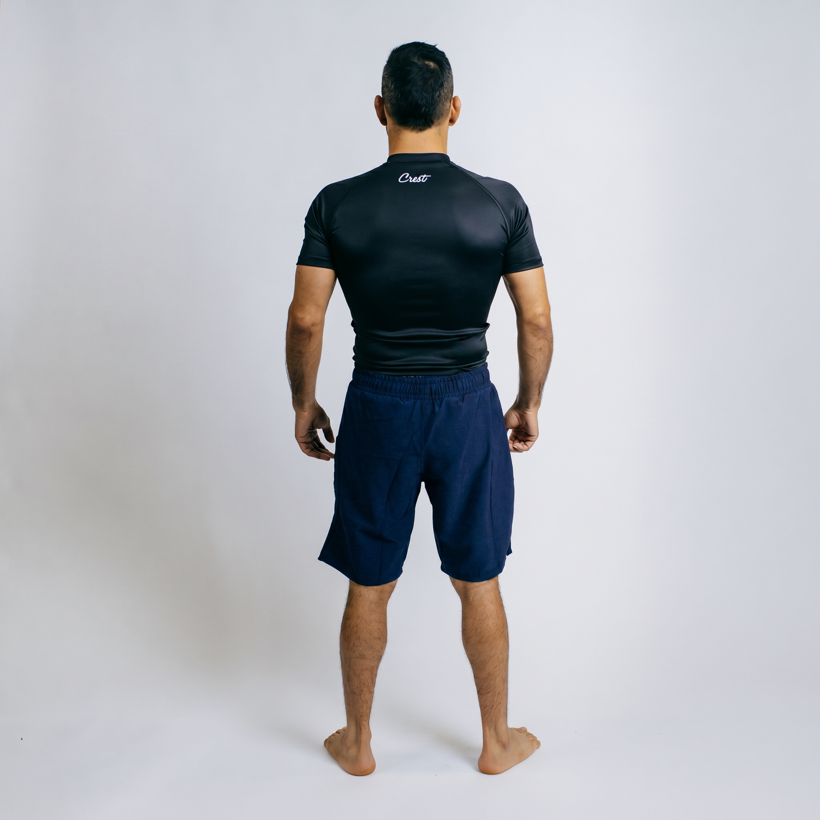 Navy Blue | "GOAT" Hybrid - MMA shorts (long)