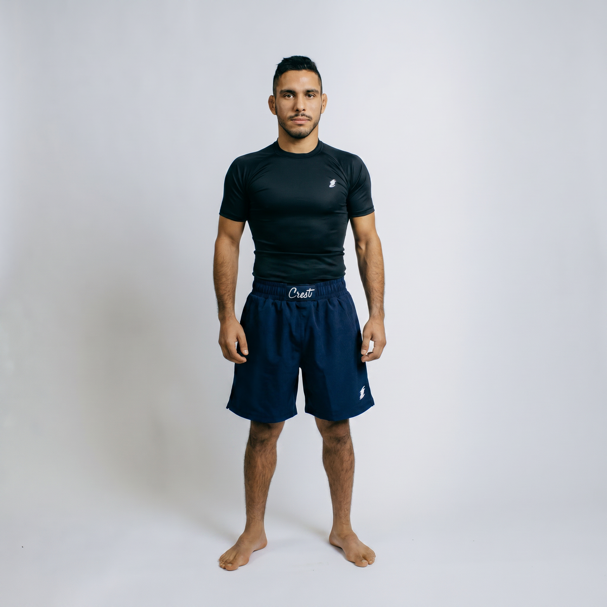 Navy Blue | "GOAT" Hybrid - MMA shorts (long)