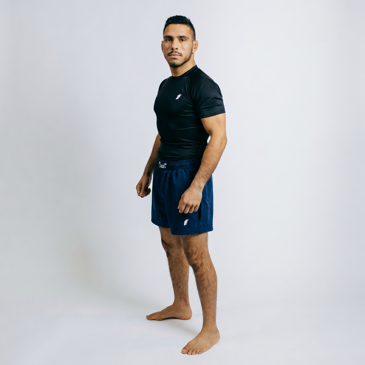 Navy Blue | "GOAT" Hybrid - MMA shorts (short)