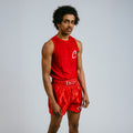 Shorts "C R E S T" - Röd