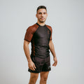 Rash guard brun "C" (kort)