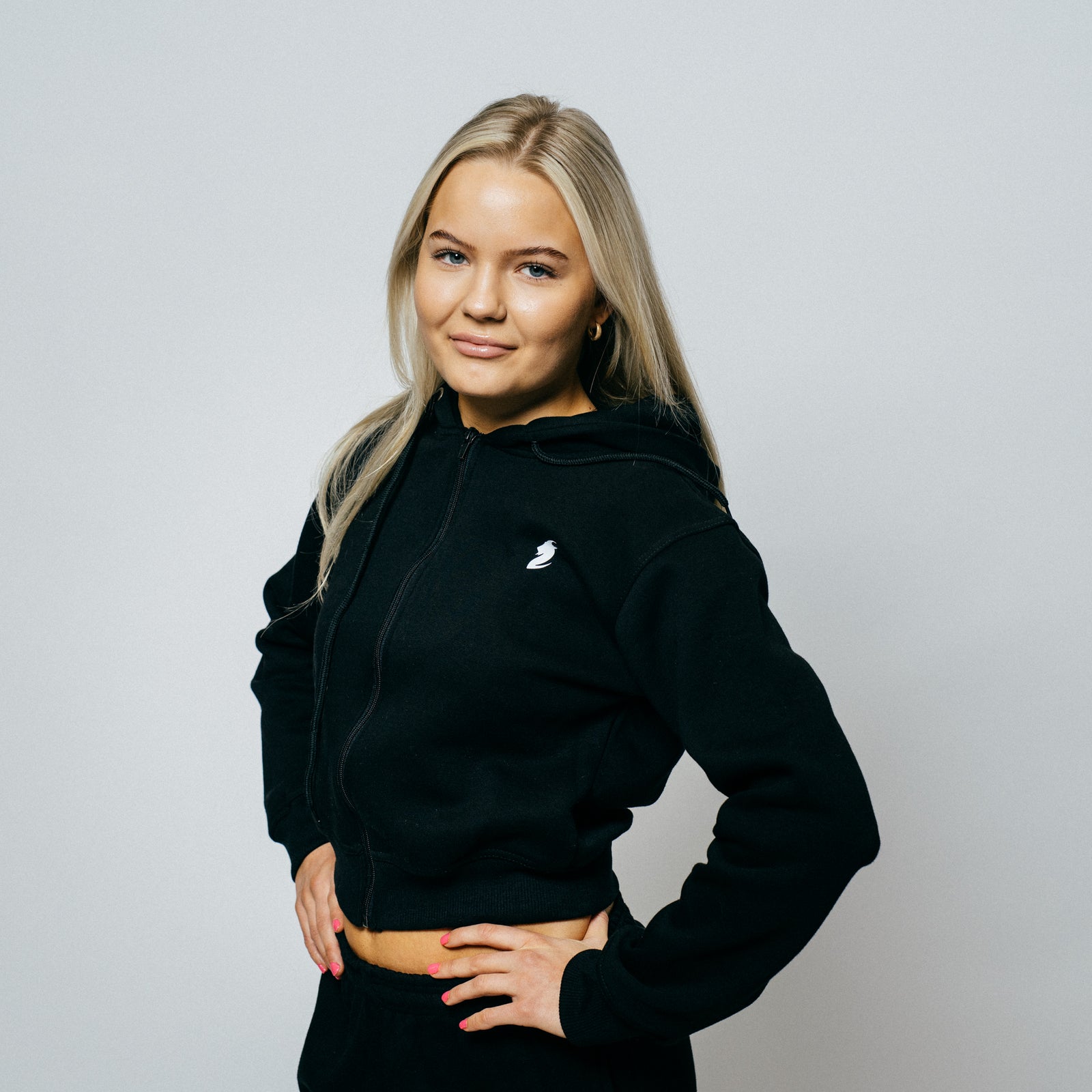 Crest "GOAT" Women hoodie - (Black)