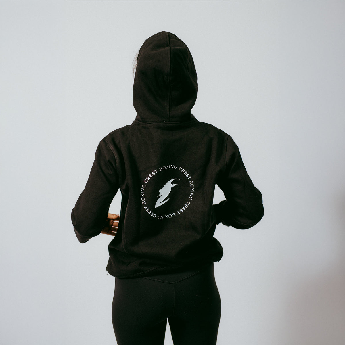 Crest hoodie - GOAT Boxing (Black) (Light)